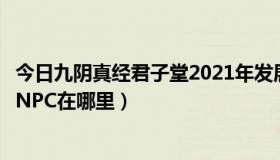 今日九阴真经君子堂2021年发展（九阴真经君子堂二内入门NPC在哪里）