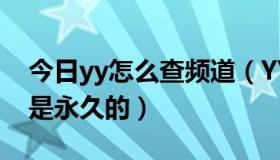 今日yy怎么查频道（YY 5位频道怎么看是不是永久的）