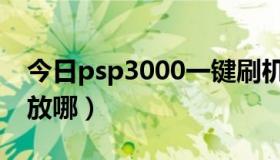 今日psp3000一键刷机包（psp3000主题包放哪）