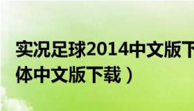 实况足球2014中文版下载（实况足球2013简体中文版下载）