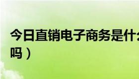 今日直销电子商务是什么（直销电子商务好做吗）