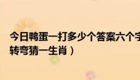 今日鸭蛋一打多少个答案六个字（鸭蛋一打有多少个脑筋急转弯猜一生肖）