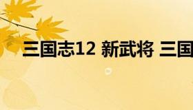 三国志12 新武将 三国志12新武将头像）