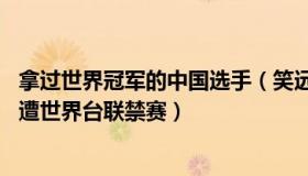 拿过世界冠军的中国选手（笑远山e：梁文博等6位中国选手遭世界台联禁赛）