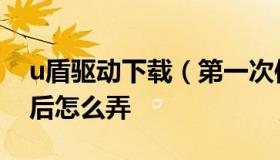 u盾驱动下载（第一次使用u盾电脑安装驱动后怎么弄