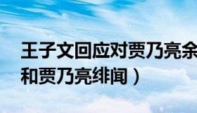 王子文回应对贾乃亮余情未了 王子文首回应和贾乃亮绯闻）