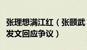 张理想满江红（张颐武：《满江红》官方连续发文回应争议）