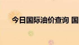 今日国际油价查询 国际油价最新信息）