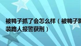 被鸭子抓了会怎么样（被鸭子踢着了：女子肇事致人死亡假装路人报警获刑）