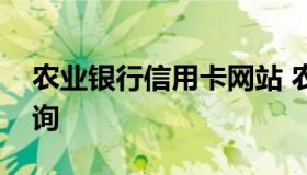 农业银行信用卡网站 农业银行信用卡网站查询