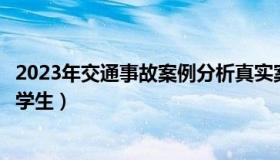 2023年交通事故案例分析真实案例及原因（交通事故案例小学生）