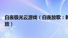 白夜极光云游戏（白夜放歌：韩国踩踏事故事发小巷再度开放）