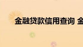 金融贷款信用查询 金融征信查询系统