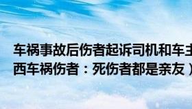 车祸事故后伤者起诉司机和车主加保险公司（楼观视界：江西车祸伤者：死伤者都是亲友）