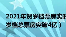 2021年贺岁档票房实时（W洪wei：2022贺岁档总票房突破4亿）