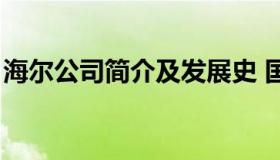 海尔公司简介及发展史 国企（海尔公司简介）