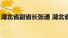 湖北省副省长张通 湖北省副省长张通怎么样）