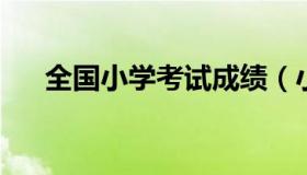 全国小学考试成绩（小学成绩考试查询