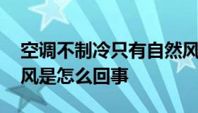 空调不制冷只有自然风 空调不制冷只有自然风是怎么回事