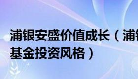 浦银安盛价值成长（浦银安盛价值成长混合型基金投资风格）