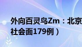 外向百灵鸟Zm：北京新增2086例感染者（社会面179例）