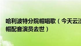 哈利波特分院帽唱歌（今天云淡风轻天蓝蓝：哈利波特分院帽配音演员去世）