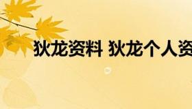 狄龙资料 狄龙个人资料简介个人资料