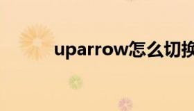 uparrow怎么切换（uparrow）