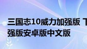 三国志10威力加强版 下载（三国志10威力加强版安卓版中文版