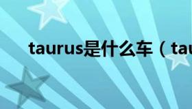 taurus是什么车（taurus是什么意思）