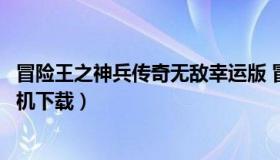 冒险王之神兵传奇无敌幸运版 冒险王神兵传奇无敌幸运版手机下载）