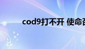 cod9打不开 使命召唤9无法打开