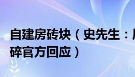 自建房砖块（史先生：居民自建房红砖一捏就碎官方回应）