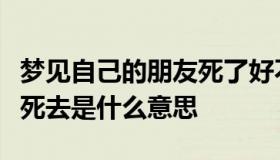 梦见自己的朋友死了好不好（梦见自己的朋友死去是什么意思