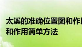 太溪的准确位置图和作用（太溪的准确位置图和作用简单方法