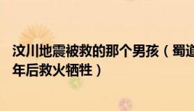 汶川地震被救的那个男孩（蜀道快马：汶川地震被救少年14年后救火牺牲）