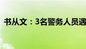 书从文：3名警务人员遇刺（嫌疑人被刑拘）