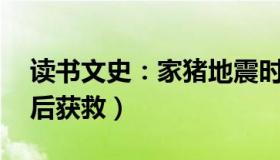 读书文史：家猪地震时被掩埋（存活40多天后获救）