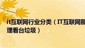 it互联网行业分类（IT互联网那点事：日本球迷解释为何清理看台垃圾）