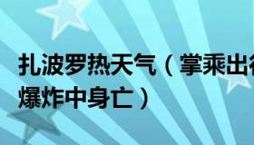 扎波罗热天气（掌乘出行：扎波罗热官员汽车爆炸中身亡）