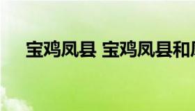 宝鸡凤县 宝鸡凤县和凤翔是一个地方吗