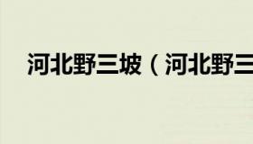 河北野三坡（河北野三坡天气预报15天）