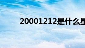 20001212是什么星座（200012）