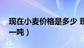 现在小麦价格是多少 现在小麦价格是多少钱一吨）