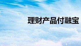 理财产品付融宝 付融宝2021