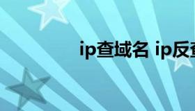 ip查域名 ip反查域名原理