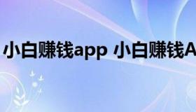 小白赚钱app 小白赚钱APP一天能赚多少钱）