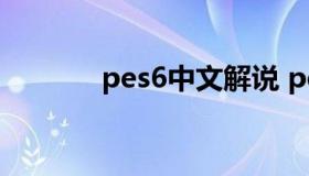 pes6中文解说 pes6比赛视频