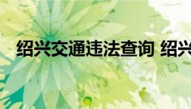 绍兴交通违法查询 绍兴机动车违章查询网