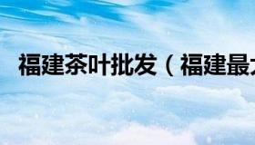 福建茶叶批发（福建最大的茶叶批发市场）